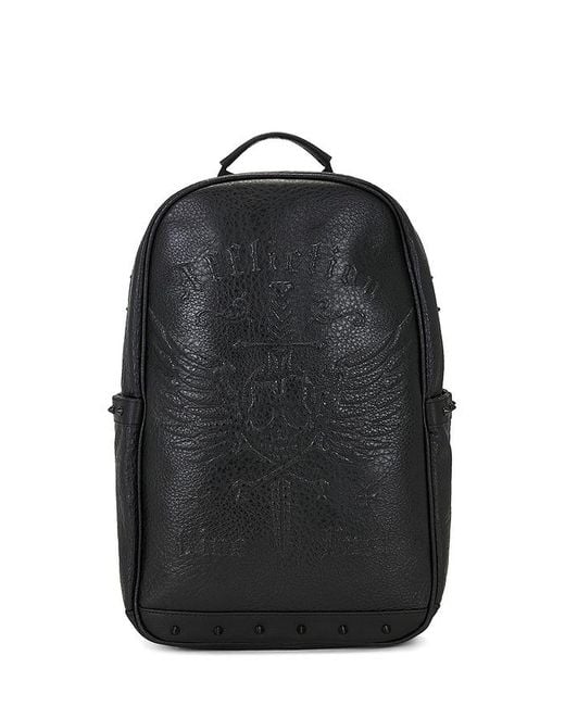 Affliction Black Spike Backpack for men