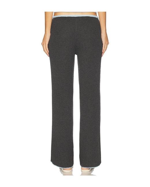 Frankie's Bikinis Black Lochlin Knit Pant
