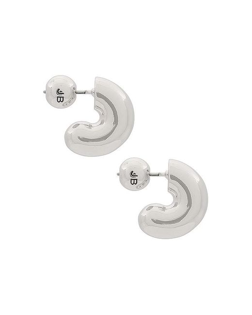Jenny Bird White Tome Small Hoops