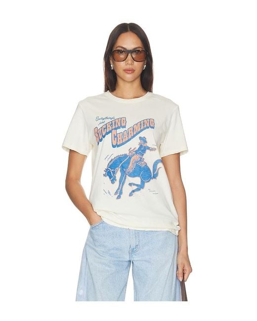 Junk Food White Bucking Charming Tee