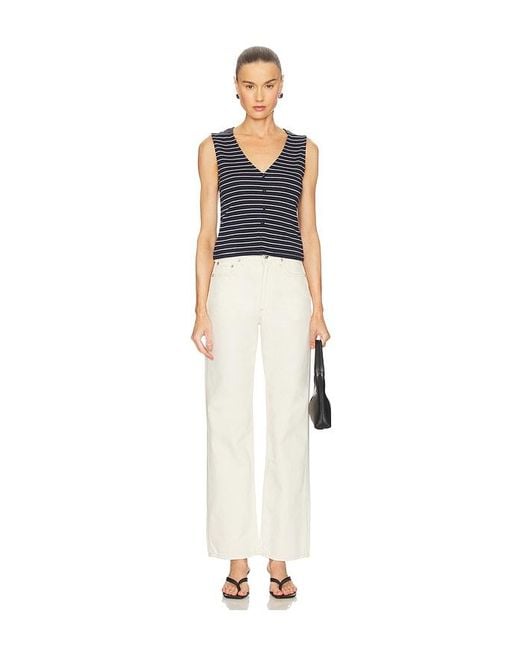 Rag & Bone White Shea Relaxed Straight