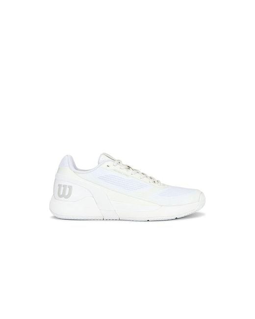 Wilson White Rush Pro 5 Tennis Shoe for men