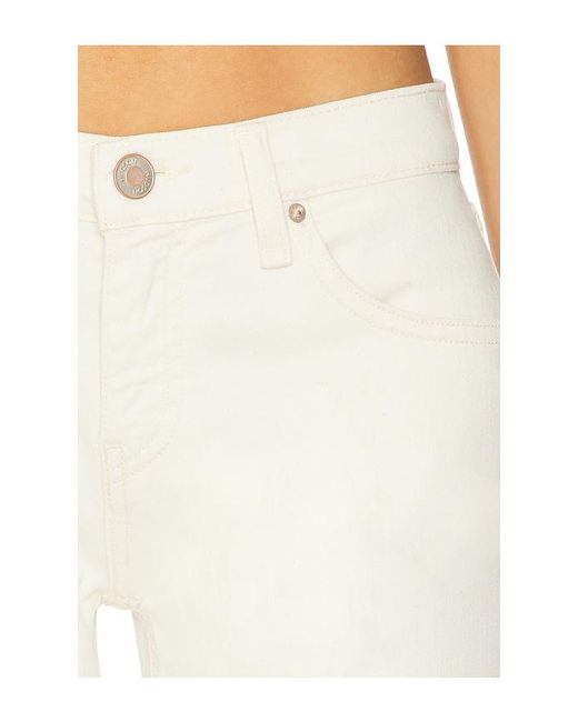Hudson White Kelli Low Rise Loose Straight