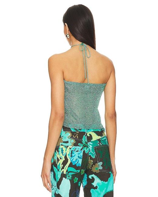superdown Green Jem Halter Top