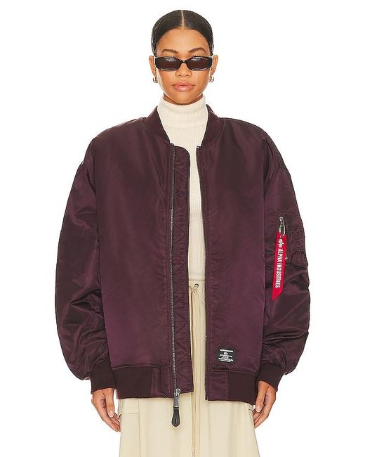 Alpha Industries Purple Ma-1 Flight Jacket