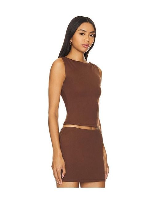 Lovers + Friends Brown Lainey Top