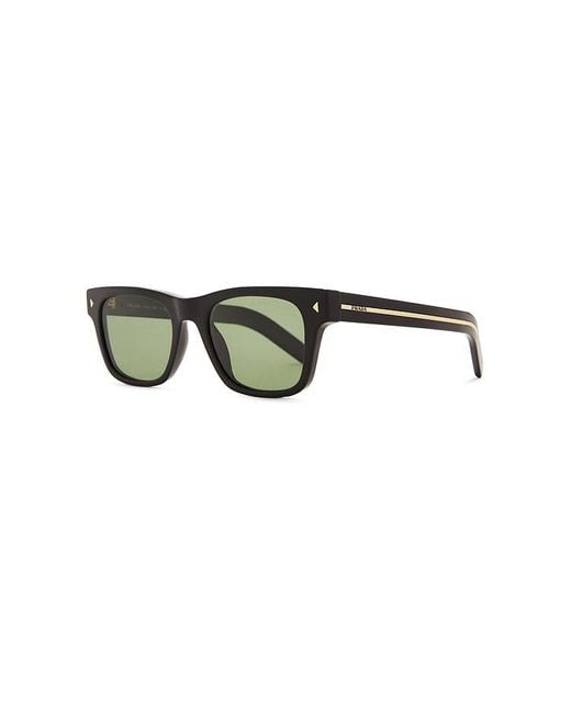 Prada Green 0pra17s Square Frame Sunglasses for men