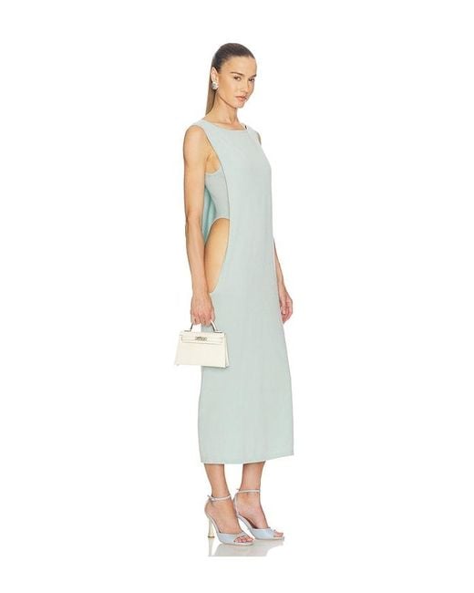 Helsa White Mayumi Open Side Dress