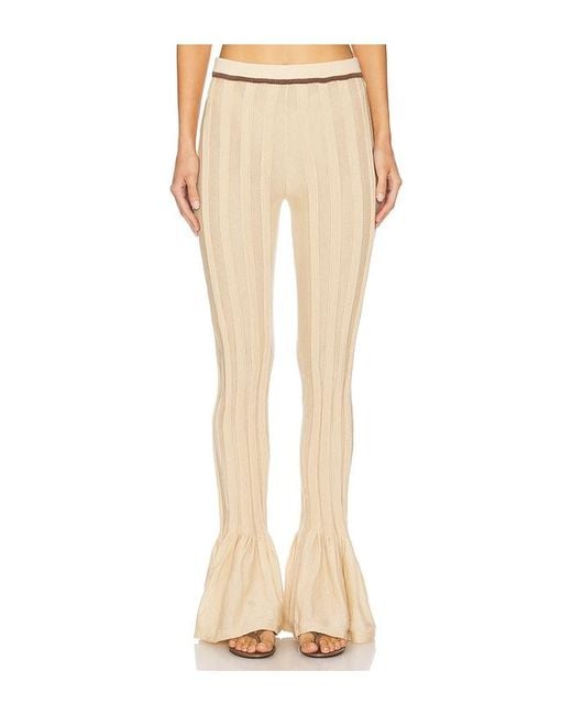 Isa Boulder Natural Pleatflare Pants