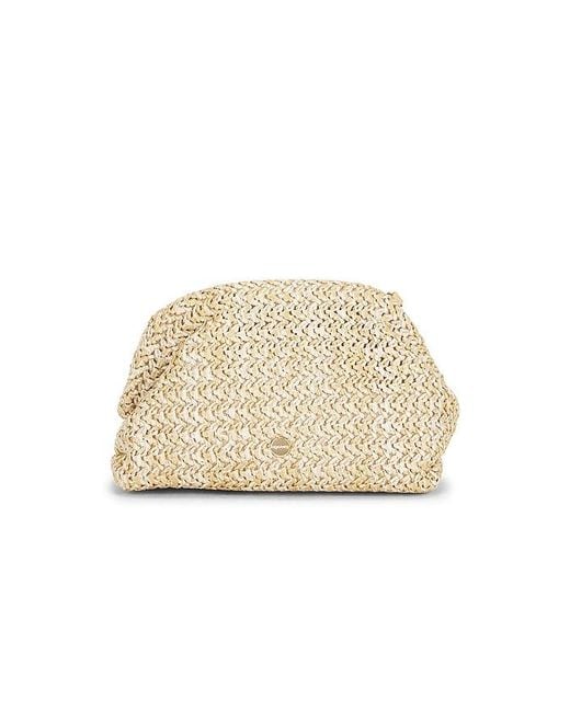 Olga Berg Natural Fern Crystal Embellished Clutch
