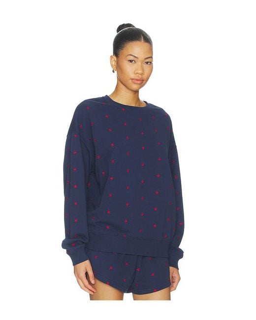 Beach Riot Blue Devyn Oversized Sweatshirt