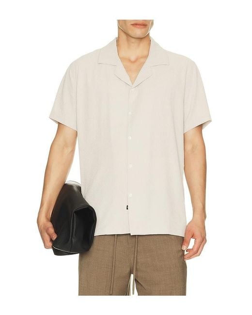 Rails White Amalfi Camp Collared Shirt for men