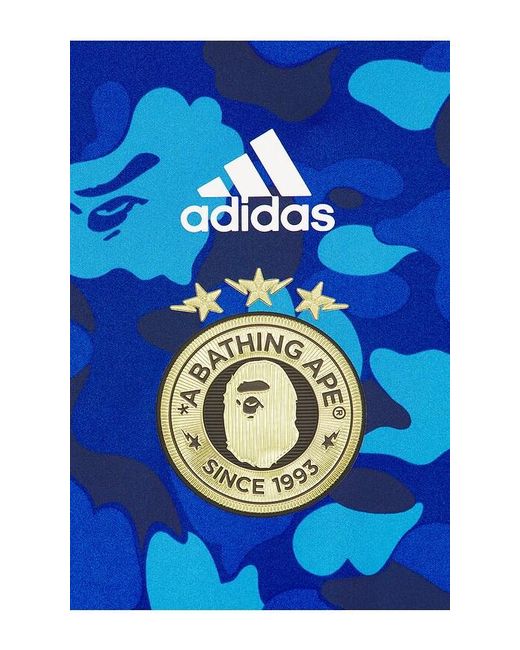 Adidas Originals Blue X Bape World Cup Teamgeist Tee Bape H0Me for men