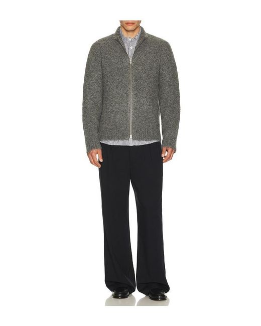 Samsøe & Samsøe Gray Jean Zip Cardigan for men