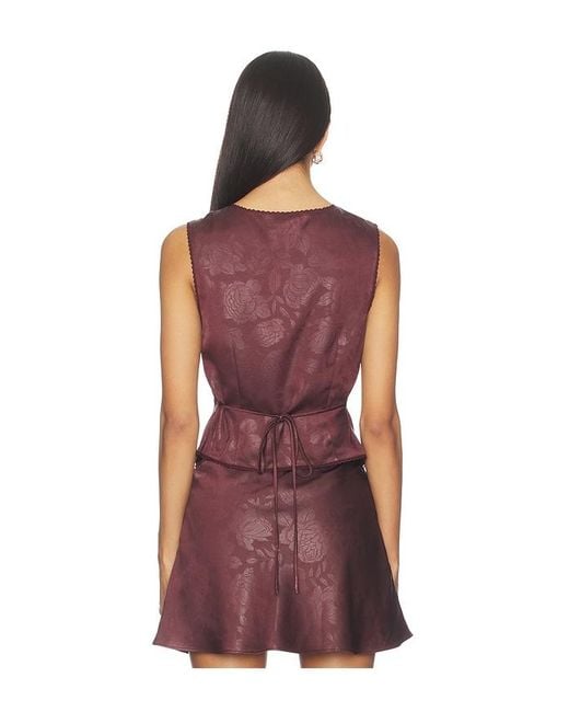 Nia Red Vineland Top