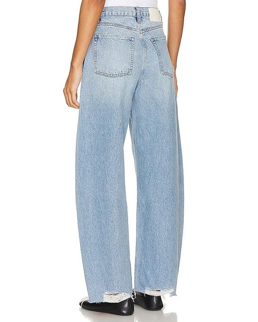 GRLFRND Blue Paola Barrel Leg Jean