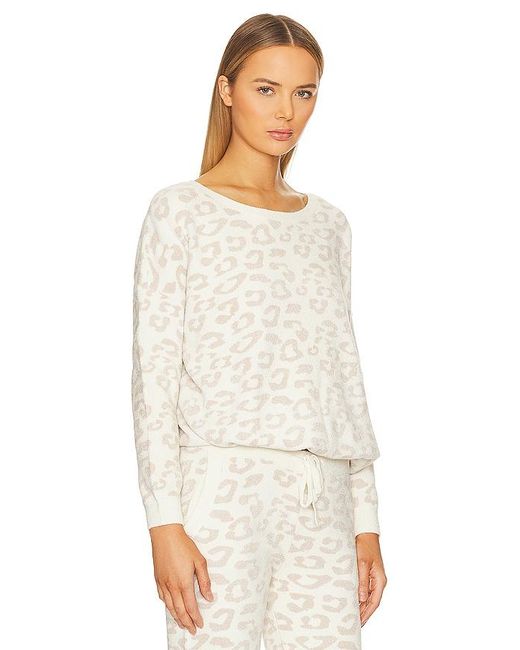 Barefoot Dreams White Cozychic Ultra Lite Slouchy Pullover