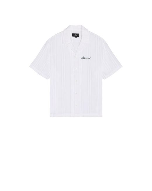 メンズ Represent Embroidered Bowling Shirt White