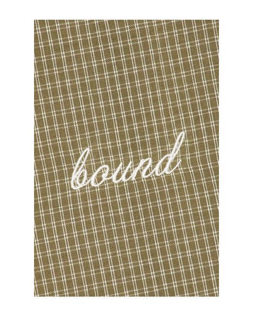 BOUND Natural Gingham Cropped Shirt for men