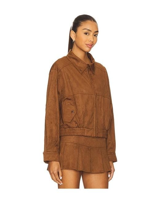 ZEMETA Brown Mocca Suede Jacket