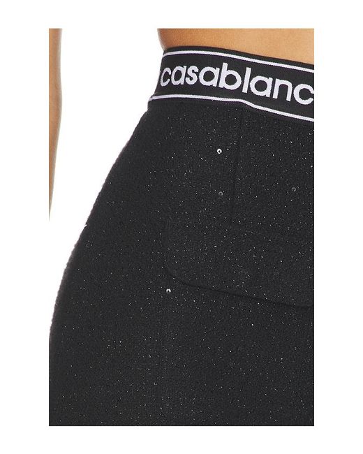 Casablanca Black Tweed Skirt