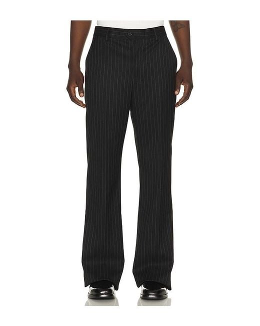 MIDNIGHT RODEO Black Flared Essential Trouser for men