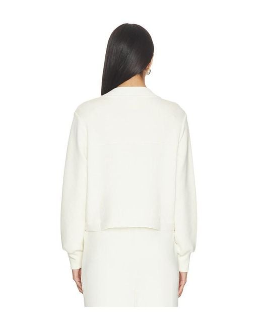 Varley White Hartwell Button Through Jacket