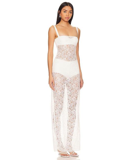 Lovers + Friends White Gracia Gown