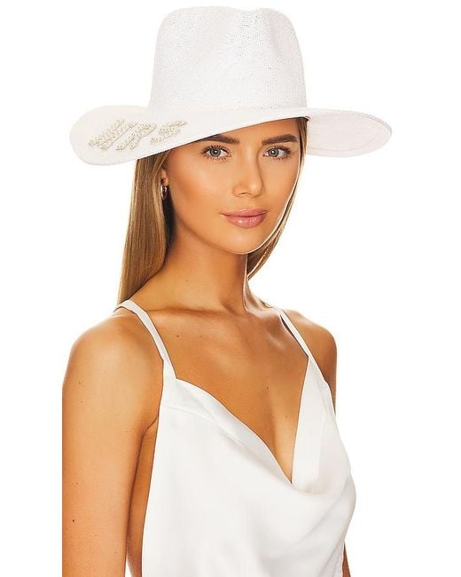 Nikki Beach White Mrs Hat