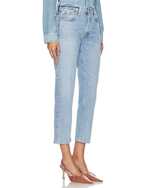 Citizens of Humanity Blue LOW-RISE-JEANS MIT GERADEM BEIN ISLA