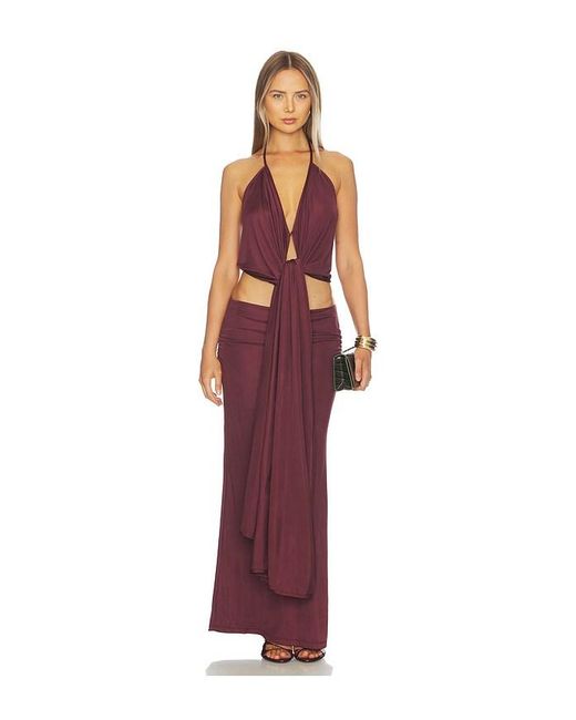 AYA MUSE Red Kaima Skirt