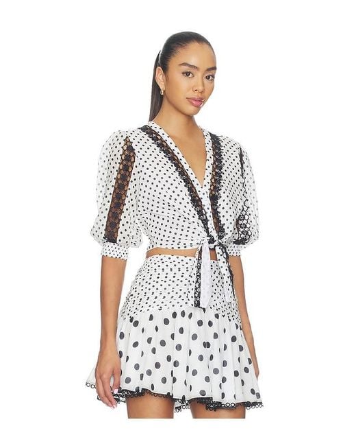 Charo Ruiz White Olivar Blouse