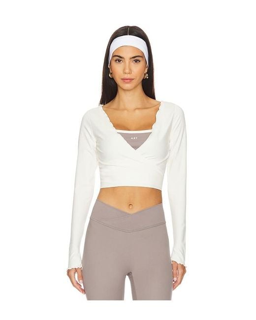 437 White The Wrap Top