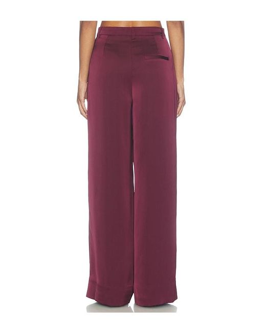 AMUR Purple Marley Satin Pant