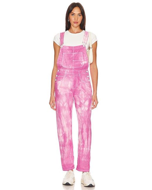 Free People Pink OVERALL ZIGGY