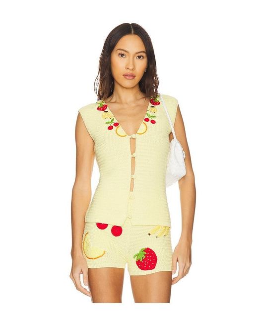 CAPITTANA Yellow Sasha Top