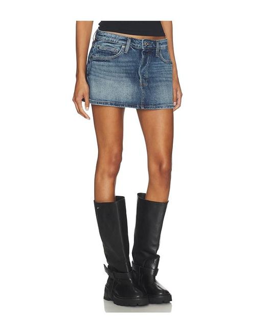 EB DENIM Blue Cherry Mini Skirt