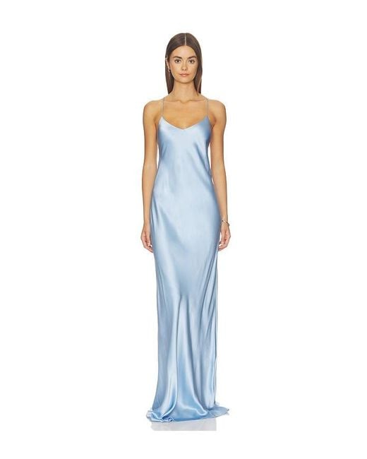 The Sei Blue Bias Slip With Cape