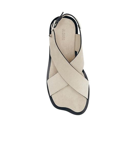 Alohas White Nalu Suede Sandal