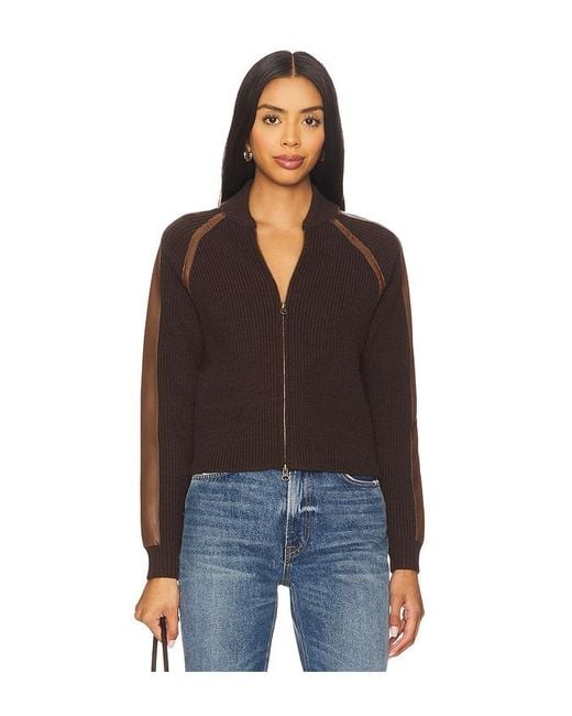 Central Park West Black Atlas Raglan Zip Up Jacket