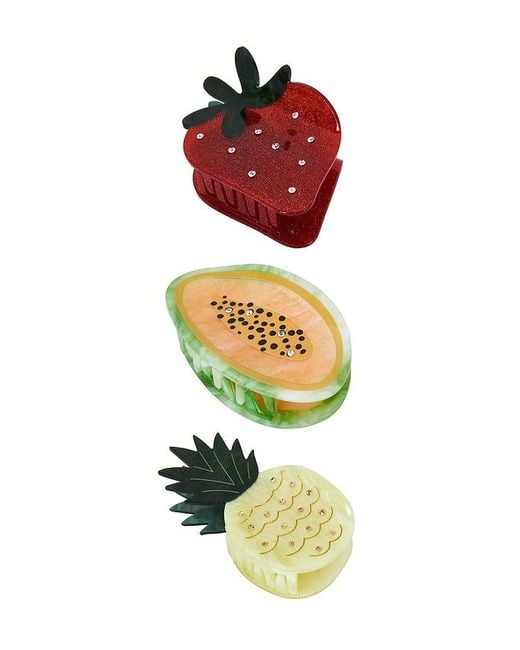 Frasier Sterling White Sugarfruit Claw Clip Set