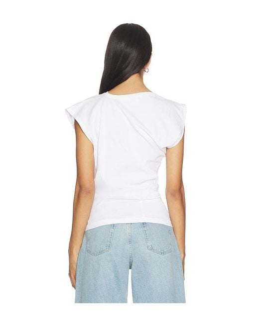 Agolde White Beth Tee Shirt