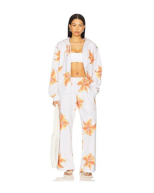 Juliet Johnstone White Straight Leg Sweatpant