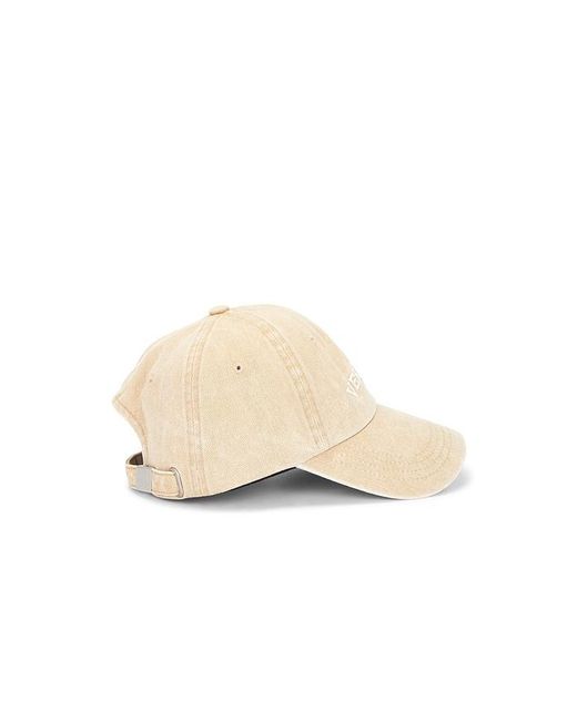 VERUTUM Natural Lettering Denim Cap for men