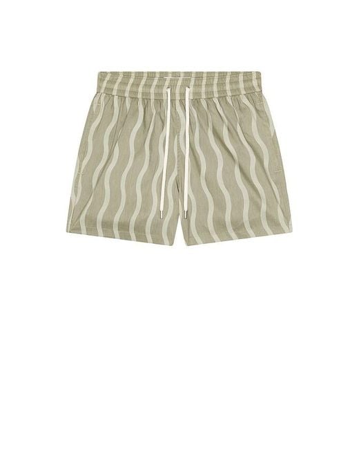 Frescobol Carioca Natural Rio Linen Blend Cabana Wave Swim Short for men
