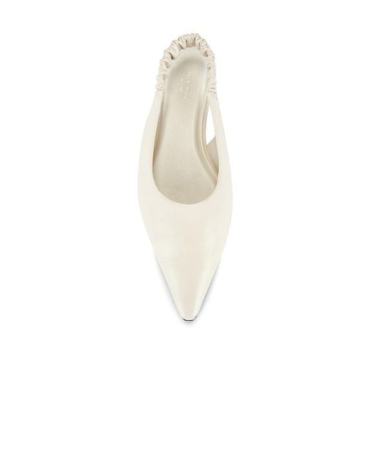 Rag & Bone White Mercer Slingback Flat