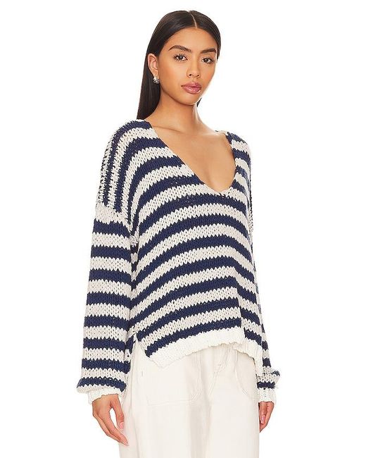 Free People Blue Portland Pullover