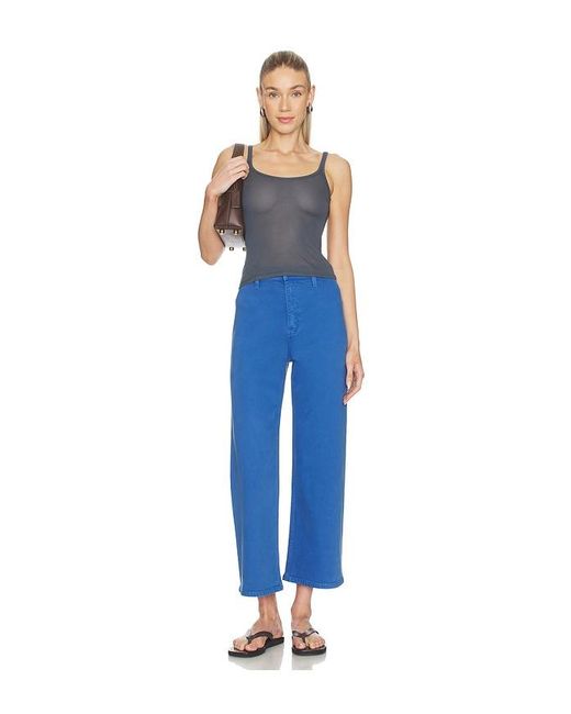 Pistola Blue Penny Crop High Rise Wide Leg Jeans