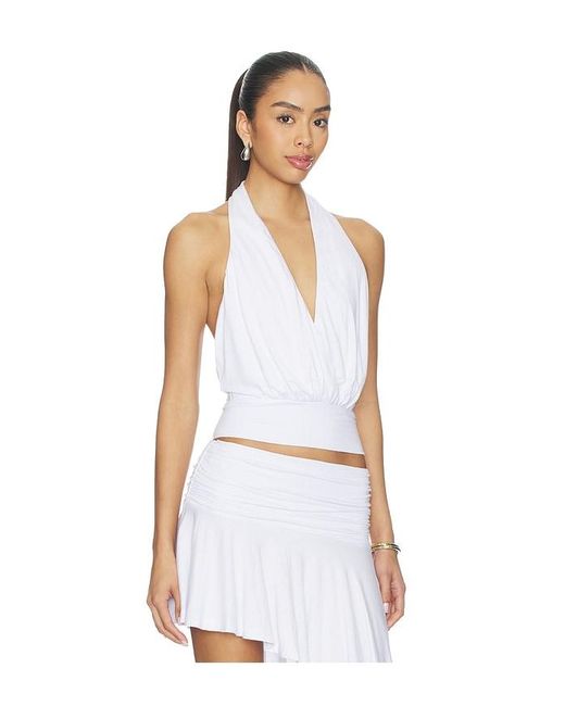superdown White Katrina Halter Top