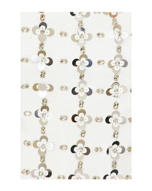 Jonathan Simkhai White Ziva Embellished Mini Dress